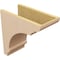 Ekena Millwork 8"W x 16"D x 16"H Classic Hughes Rough Cedar Woodgrain TimberThane Corbel, Primed Tan CORUR08X16X16HUGRCPR - alternate 4